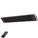 RADtec X33R X Series (3300 Watts/220V) 72" Weather Resistant Zero Light Infrared Electric Patio Heater - 72 x 8 x 2 in. - Beige Color